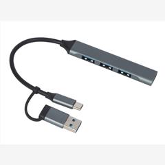 USB-хаб Link с коннектором 2-в-1 USB-C и USB-A, 2.0/3.0