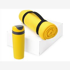 Подарочный набор Cozy с пледом и термокружкой