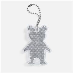 Пешеходный светоотражатель с цепочкой Мишка