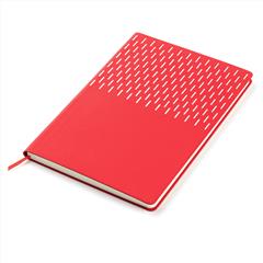 Ежедневник A5 недатированный Esmeralda в мягком переплёте, красный с серебристым