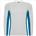 Спортивная футболка SHANGHAI L/S мужская, БЕЛЫЙ/КОРОЛЕВСКИЙ СИНИЙ 2XL
