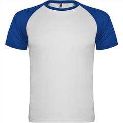 Спортивная футболка INDIANAPOLIS мужская, БЕЛЫЙ/КОРОЛЕВСКИЙ СИНИЙ 2XL