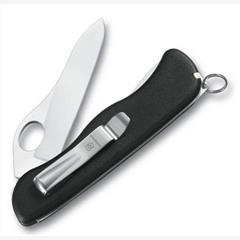 Солдатский нож с фиксатором лезвия Sentinel One Hand Clip