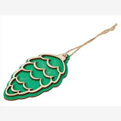 Деревянная подвеска на елку «Cedar»