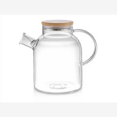 Стеклянный чайник с бамбуковой крышкой Sencha M