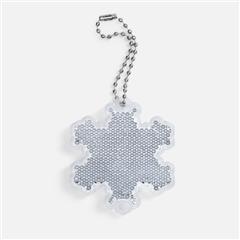 Пешеходный светоотражатель с цепочкой Снежинка