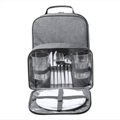 Набор для пикника KAZOR: рюкзак и посуда из пластмасс